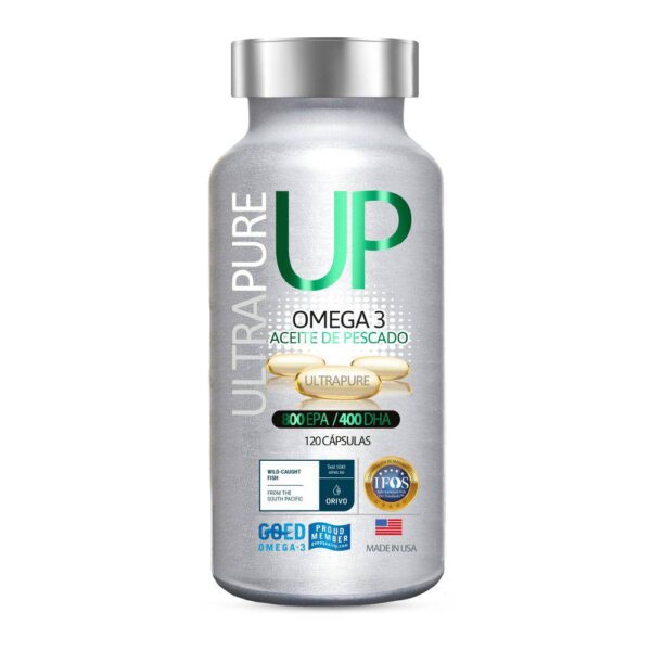 Up Omega 3 Ultra Pure Con Aceite De Pescado 120 Cáp