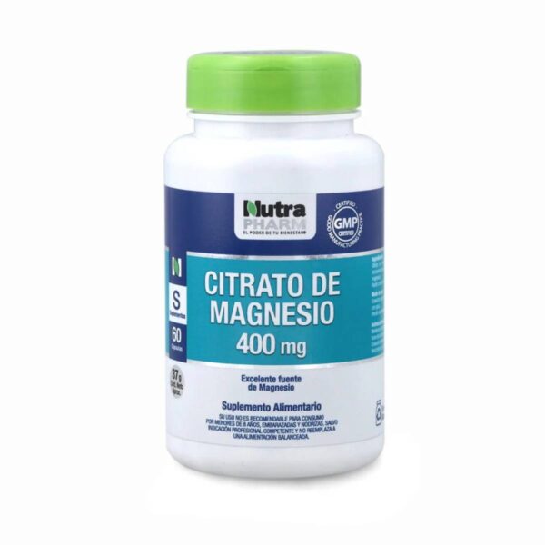 Citrato De Magnesio 400 Mg 60 Cap nutrapharm