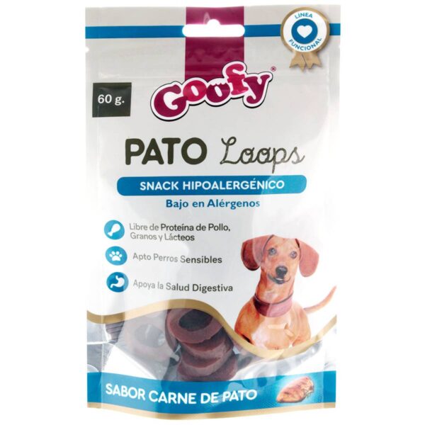 Goofy Snack Hipoalergénico Goofy Pato Loops 60g