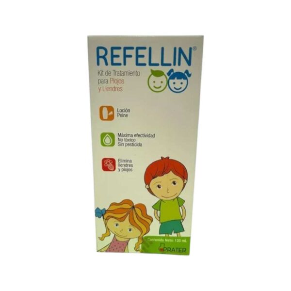 Refellin Kit de tratamiento para piojos y liendres 135Ml loción