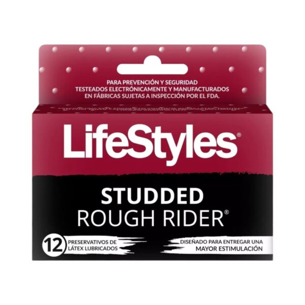 Lifestyles Condones Studded Rough Rider 12 Und