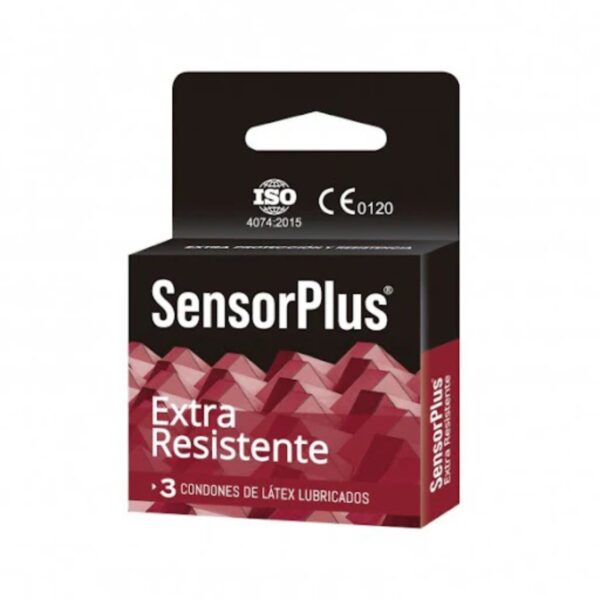 Sensor Plus Preservativo Extra Resistente Caja 3 Und