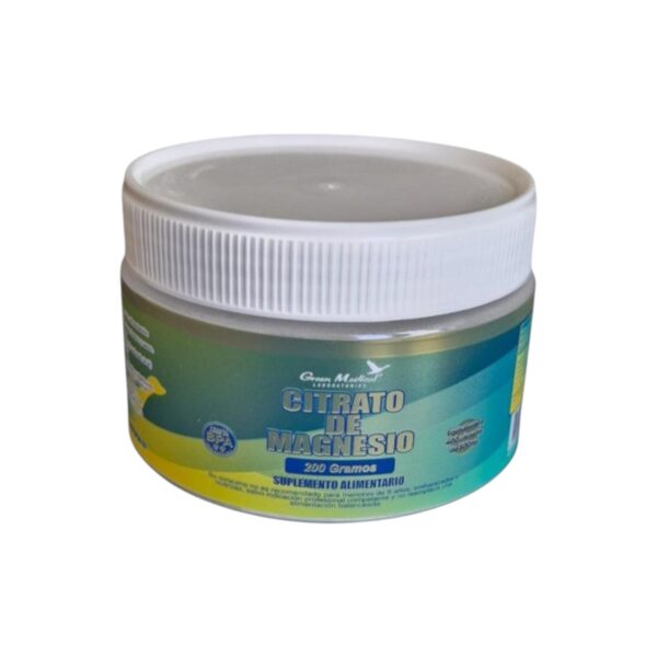 Citrato De Magnesio En Polvo 200g Green Medical.