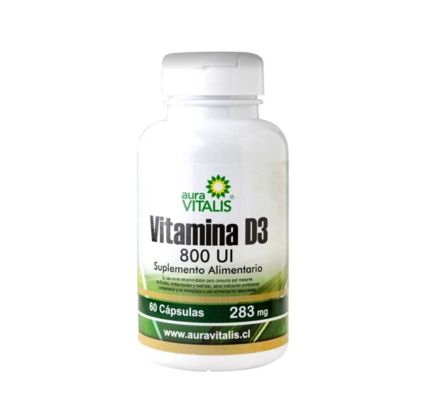 Vitamina D3 Aura Vitalis 60 Capsulas